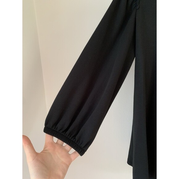 NWT Isabel by Ingrid & Isabel Maternity Nursing Wrap Top Black 3/4 Sleeve- Sz S - Picture 6 of 10